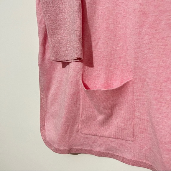 Lilly Pulitzer Cobo Sweater Heathered Pink Tropics Tint Small Coolmax Sparkly - Picture 6 of 10
